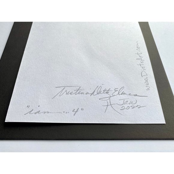 Original Art “IAm... 4” Handmade Watercolor Artwork by Tristina Dietz Elmes 8x10 - Picture 2 of 2